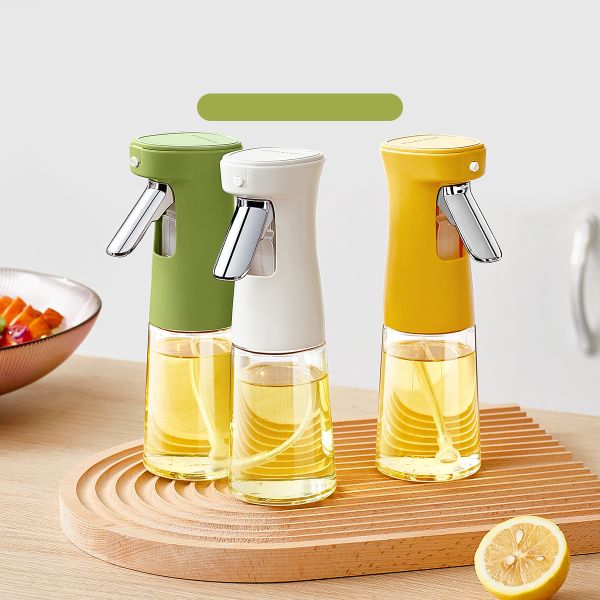 240ml 3 Color Glass Vinegar Olive Oil Dispenser Bottle BPA Free