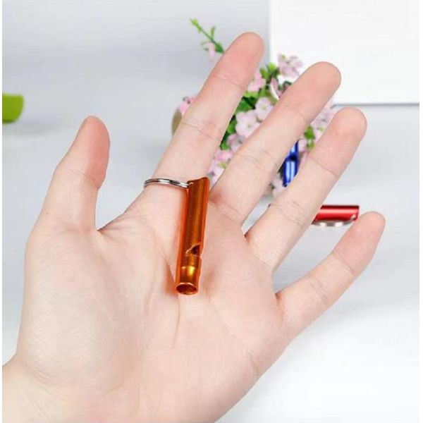 Pet Barking Control Whistle Stocked Aluminum Alloy Training Deterrence Tool