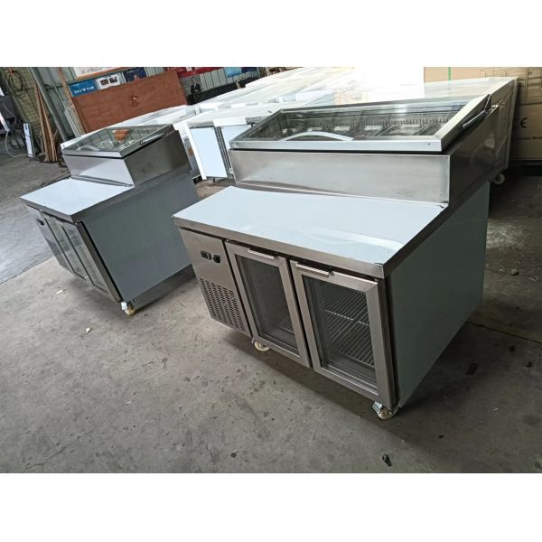 Under Counter Salad Table Commercial Refrigeration Pizza/Sandwich Prep Table