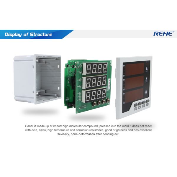 3 Phase Digital Ampere Meter Current Meter Rs485 Modbus Meter