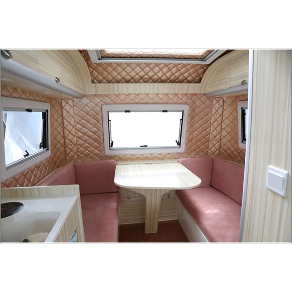 Трейлер каравана туриста дизайна Америки просторный с окном 3 взглядов со стороны