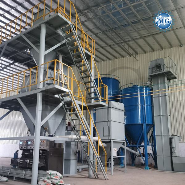 High Speed Dosing Dry Mix Powder Mortar Mixing Machine Wall Putty Sand Cement Mixer Ceramic Tile Adhesive Glue Manufacturing Plant