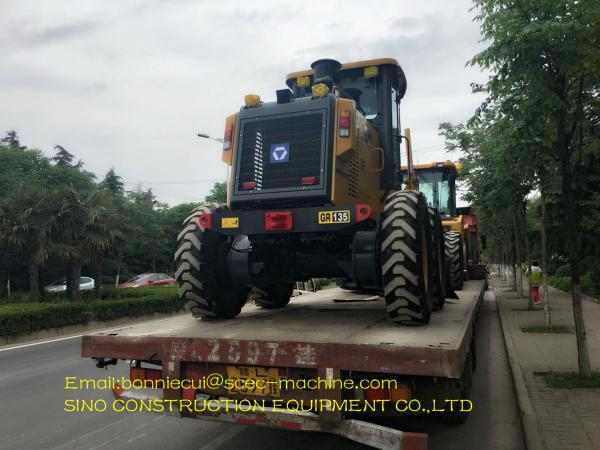 Graduador GR135C do motor de Mini Road Grading Equipment 135hp com peças sobresselentes