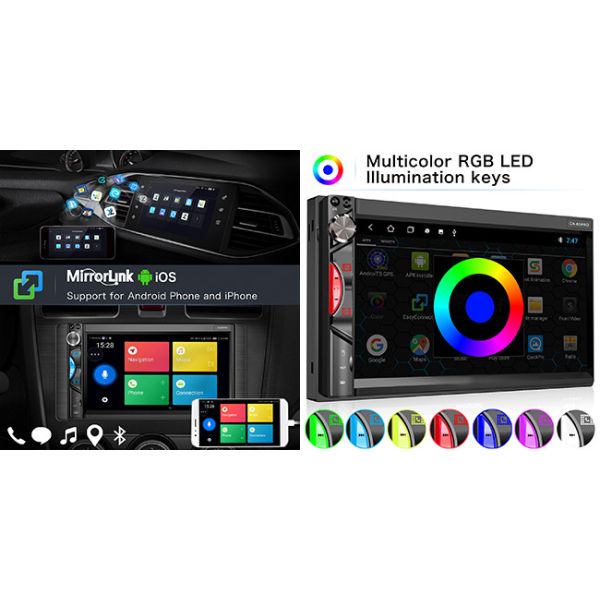 Universal 2 Din Car Android Stereo 2+32G 7 Inch Touch Screen Car Stereo With Gps