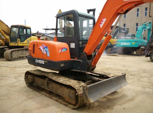 Doosan used dh55 crawler excavator for sale
