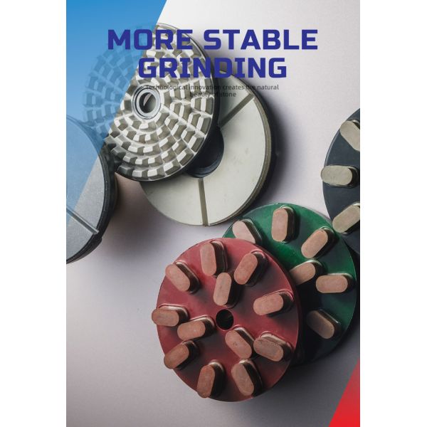 Металлическое порошковое бриллиантовое спутниковое колесо для полировки гранитной плиты 130 мм