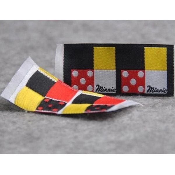 Clothing Brand Name Garment Woven Apparel Labels / Textile Labels For Clothing