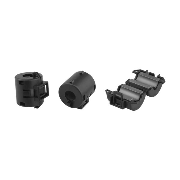 Black F9 SCFS Material Clip On Ferrite Core Inductor For Electromagnetic Compatibility With Easy Installation