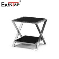 Sala de estar Negro Café Mesa de chá Fibra de vidro Betão Reforçado Custom Simply Style