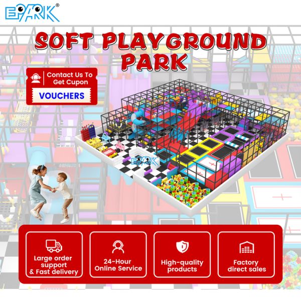 Soft Playground Park (400㎡) – Large Indoor Playland for Malls & Kids Centers