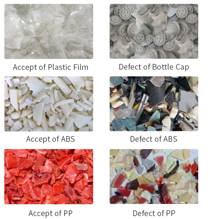 Recycle Plastic Color Sorting Machine/PP PE PET PVC ABS PS Plastic CCD Color Sorter Machine