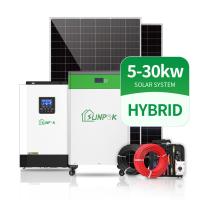 Sistemas solares residenciais solares da eletricidade do sistema 5Kw 10Kw 12Kw da casa completa de Sunpok
