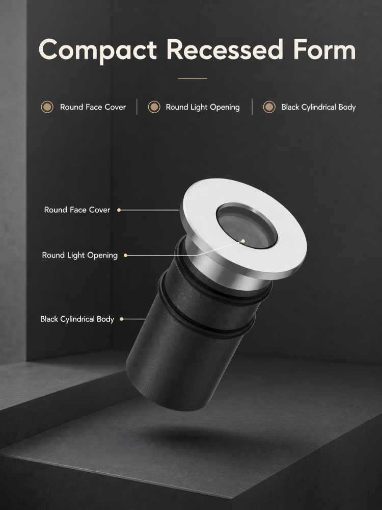 Ma32 1W Mini Recessed LED Inground Lights Ip68 Waterproof For Outdoor Landscape
