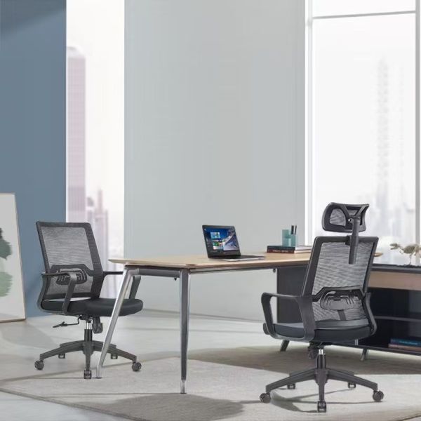 Low Back Office Mesh Staff Chair Black Computer Revolving Chair