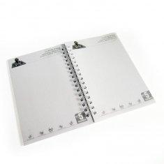Impression faite sur commande personnalisée de bloc-notes de carnet d'obligatoire en spirale de YO pour des affaires