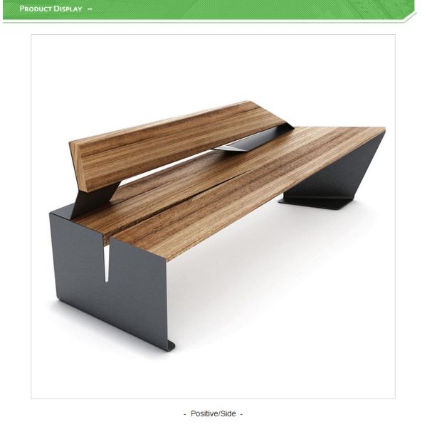 Plastic Coated  HCW344 145kg Cast Iron And Wood Garden Bench