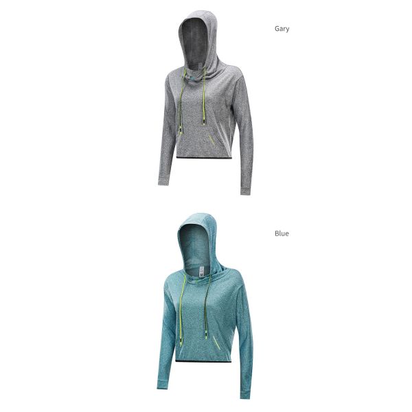 черная 3/4 молний вверх по дизайну тумака Hoodie 250g спорт женщин воротника