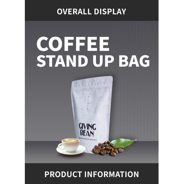 Цветная печать 4 унции кофейные пакеты с застежкой для чая кофейные бобы