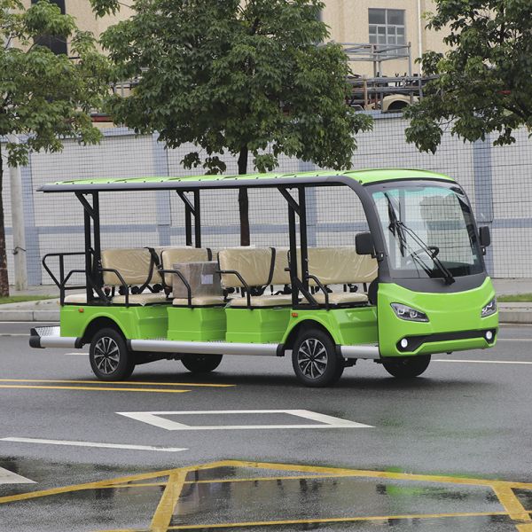 14 Passenger Excursion Electric Sightseeing Shuttle Bus With 72V Lithium Battery