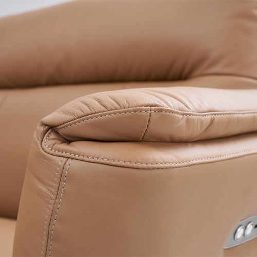 BN Minimalist Three-Seat Leather Sofa Living Room High Foot Electric Function Sofa Electric Recliner Functional Sofa