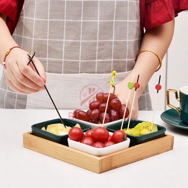 Устранимые красочные зубочистки цветка 12CM вышитые бисером