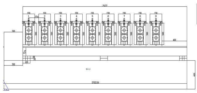 20 - rollo de alta velocidad del carril de cortina 25m/min que forma el motor servo del equipo 1.5Kw
