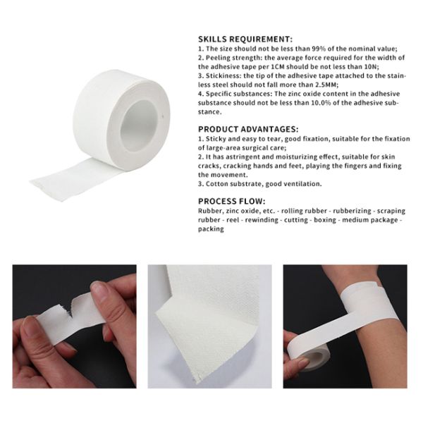 Медицинский гипсолит ленты 25mmX5m хирургический слипчивый белый