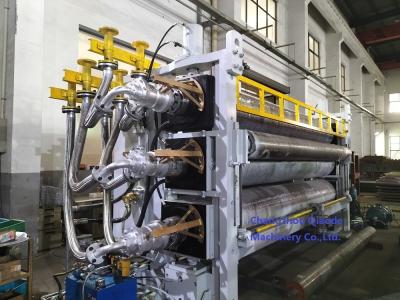 Three Roll Calender Machine 520×3700 Usage Patterned Nonwoven Fabric Package