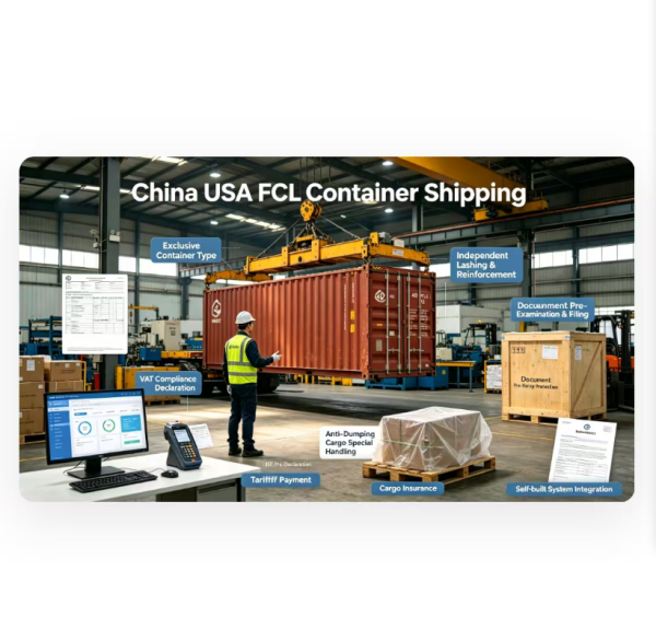 Full Container Load FCL Sea Freight From China To USA Factory Direct FCL Loading