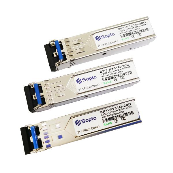 1.25gbps 1310nm Sm Duplex Lc 20km Fiber Optic Sfp Module