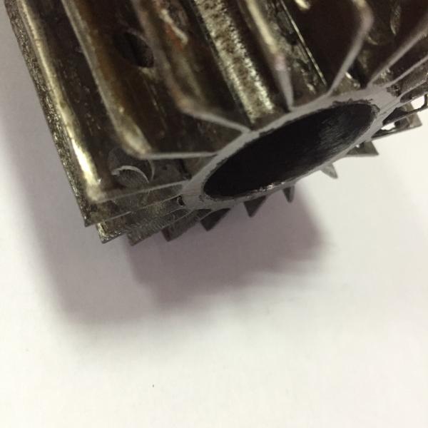 DELLOK HF Welded Twisted Strips TP316L SS Longitudinal Finned Tube