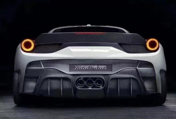Pour la Ferrari 458 Kit de carrosserie en fibre de carbone 458 Style VORS mis à niveau avant et arrière pare-chocs Spoiler côté jupe Kit de carrosserie