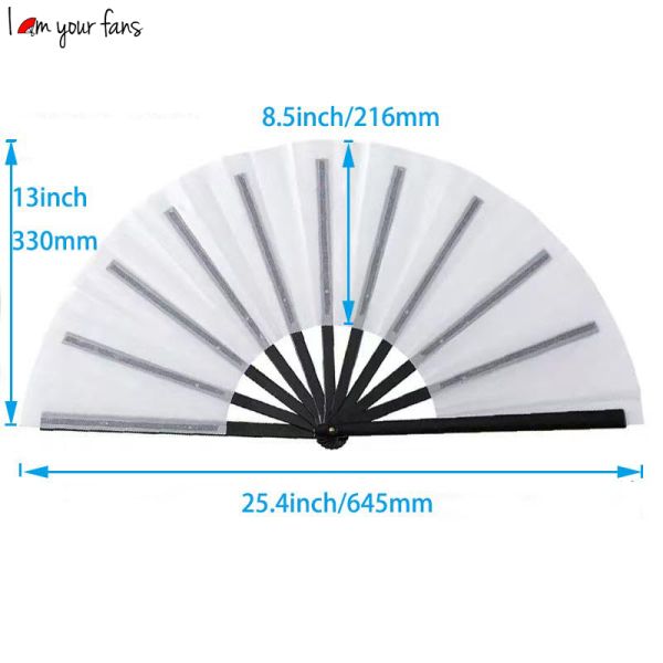 Folding Fan Ribs Blank Handheld Fans Bamboo Folding Hand Fans for Wedding Gift and Home Diy