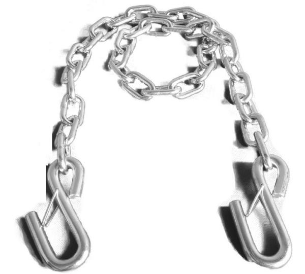 3500lbs Iron Safety Trailer Chain,Transport Chain with  S-hooks with latch