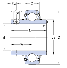 И печатает импортированному ИАР212-2Ф шарикоподшипнику вставки осевой глубокий шарикоподшипник паза