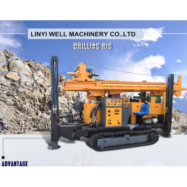 12 Months Warranty Deep Underground Water Well Drilling Rig Machine 450 Meters Depth