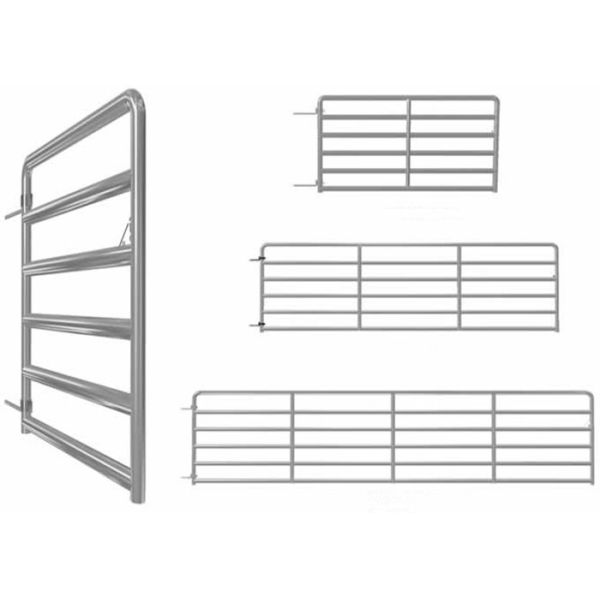 10фт/12 ноги гальванизировало ворота фермы, поголовье трубы 25нб Метал аграрные