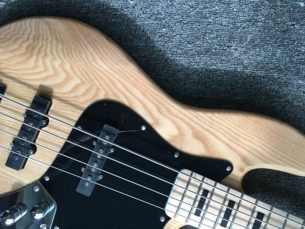 Custom 4 strings fanned fret electric bass ash body maple neck 33-35' passive pick up