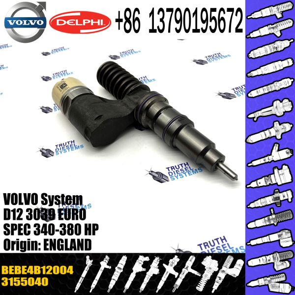 Инжектор топлива 3155040 двигателя дизеля прямой связи с розничной торговлей 8113409 BEBE4B12001 BEBE4B12004 для HP СПЕЦИФИКАЦИЙ 340-380 ЕВРО D12 3039