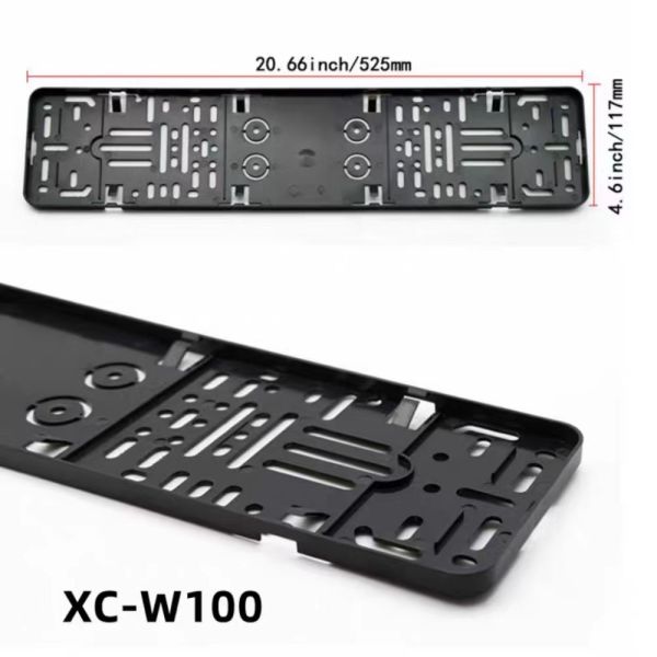 XLX High-quality 3D Logo Matte Plastic European License Plate Frame 53*12 cm 1-1.5mm Thickness GAC-Mitsubishi EV530 EV Eupheme