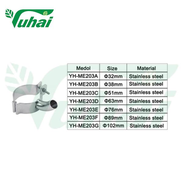 White Stainless Steel Pipe Fittings Pipe Joints For Dairy Farm