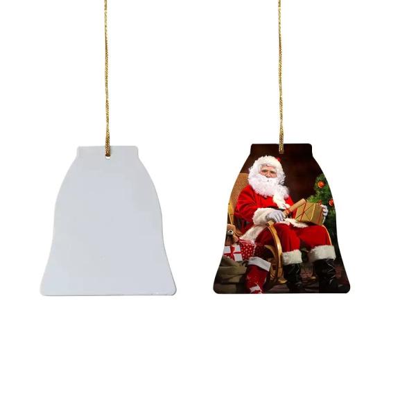 DIY Custom White Blanks Sublimation PBT Plastic Christmas Ornaments personalized christmas ball ornaments with picture