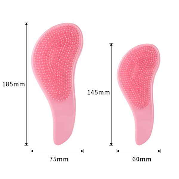 2 sizes Pure Color Head Massage Comb Anti Static Hair Care Brush Detangle Shower Hairbrush Comb Scalp Massage Comb