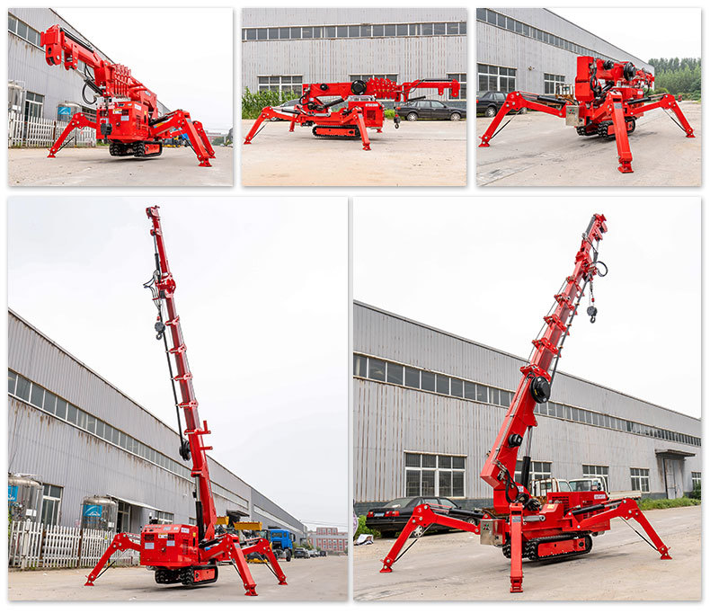 3 tons crawler spider crane