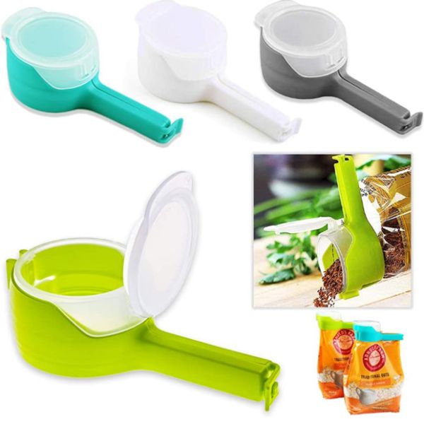Kitchen Chip Bag Food Storage Sealing Clips With Pour Spouts