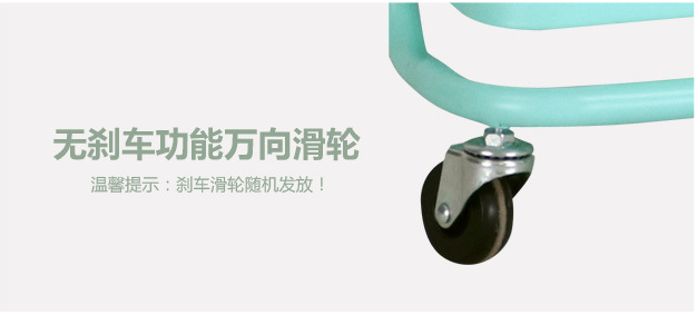 Anti Abrasion Three Tier Storage Trolley , H74cm Bathroom Storage Trolley