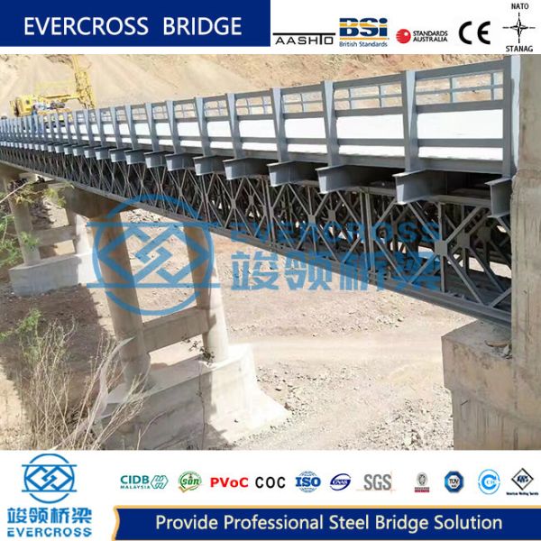 Easy Installing Prefabricated Truss Bridge Multispans Trestle Bridge