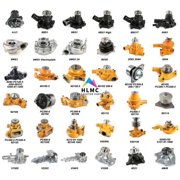 6735-61-1500 Factory Price Excavator Engine Spare Parts for PC200-6/6D102 Water Pump