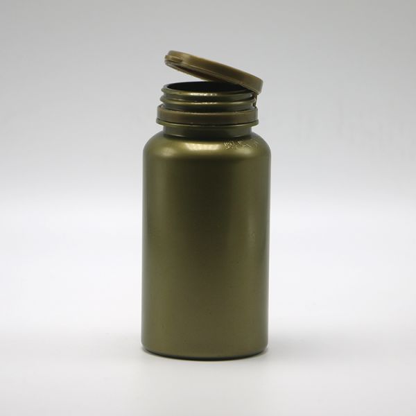 150 ml de PET vide en poudre solide en plastique bouteilles de médicaments chimiques avec bouchon à boucle