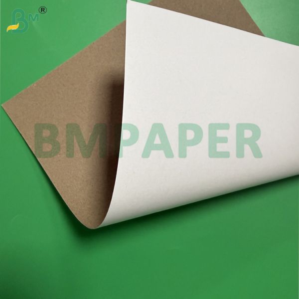 400g White Blister Card Stock Brown Back Duplex For Toothbrush Packaging 70x100cm